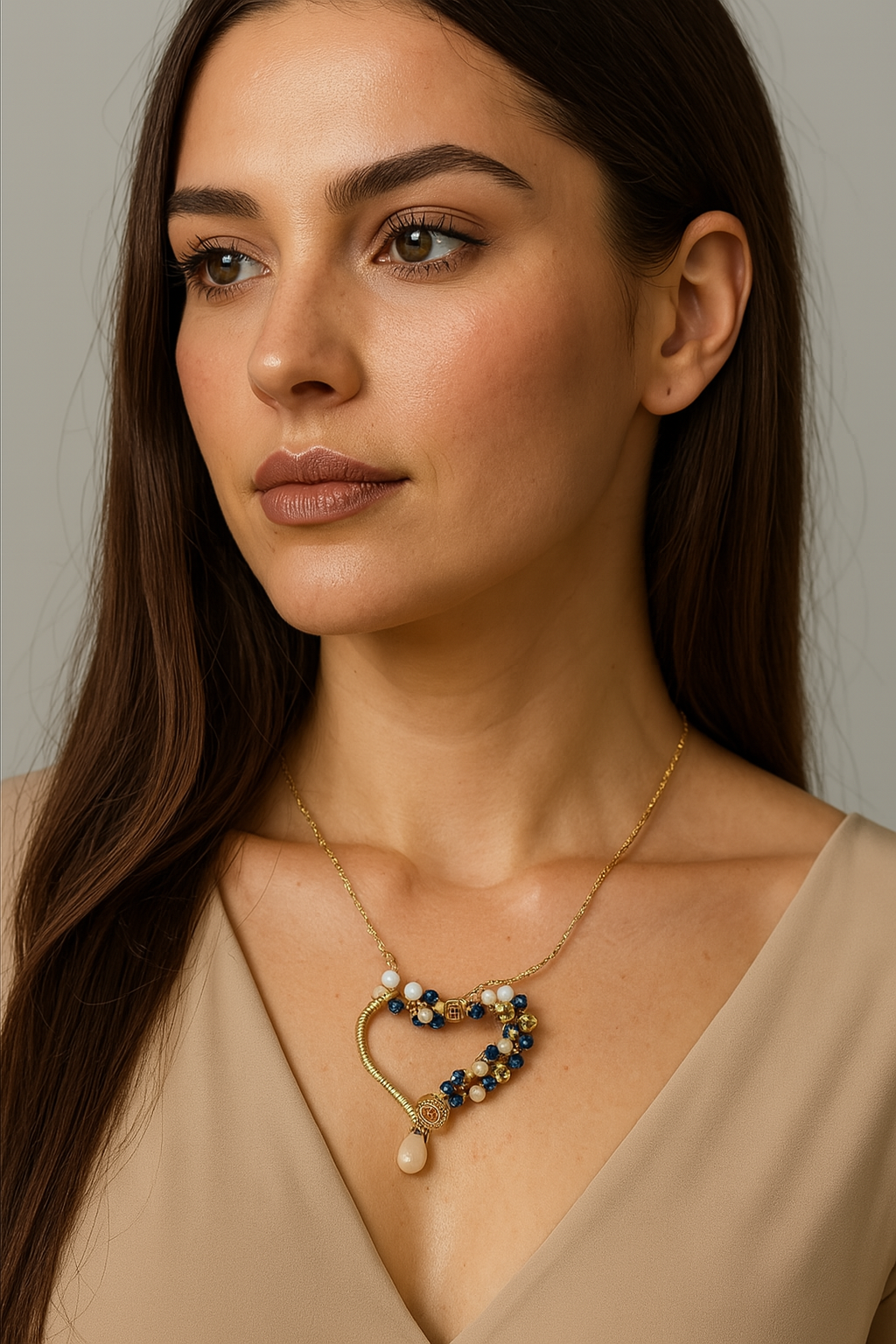 Collar Corazón Artístico
